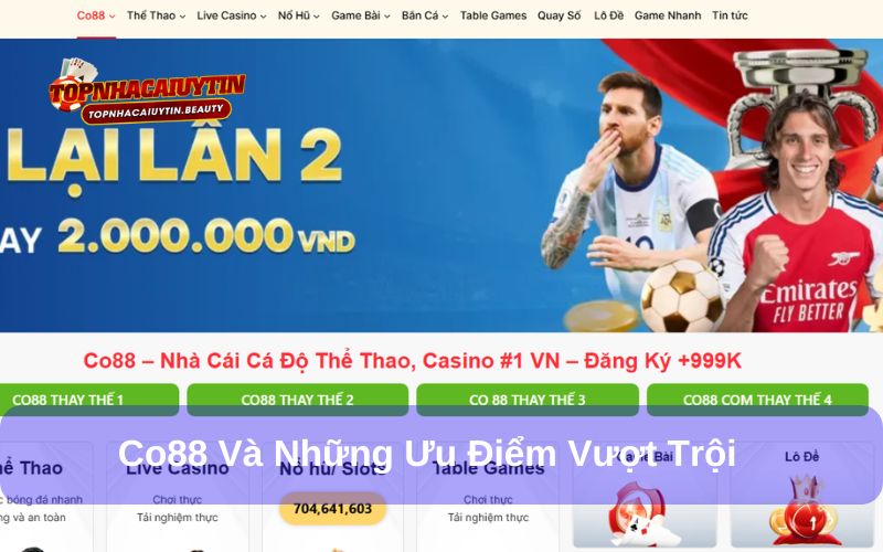 CO88 sở hữu nhiều điểm mạnh