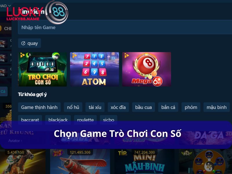 Giới thiệu về Game Trò Chơi Con Số