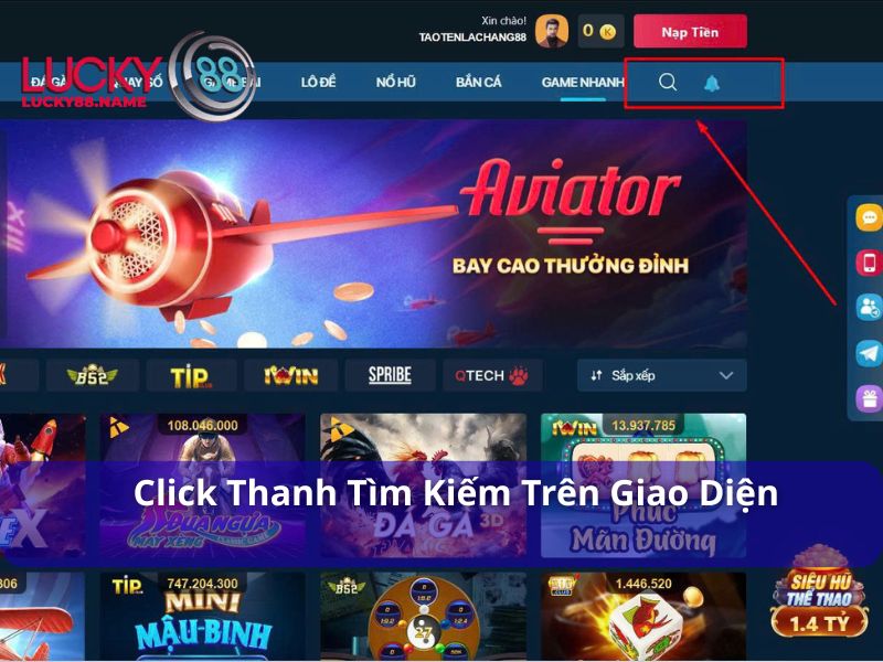 Lựa chọn game Trò Chơi Con Số tại Lucky88
